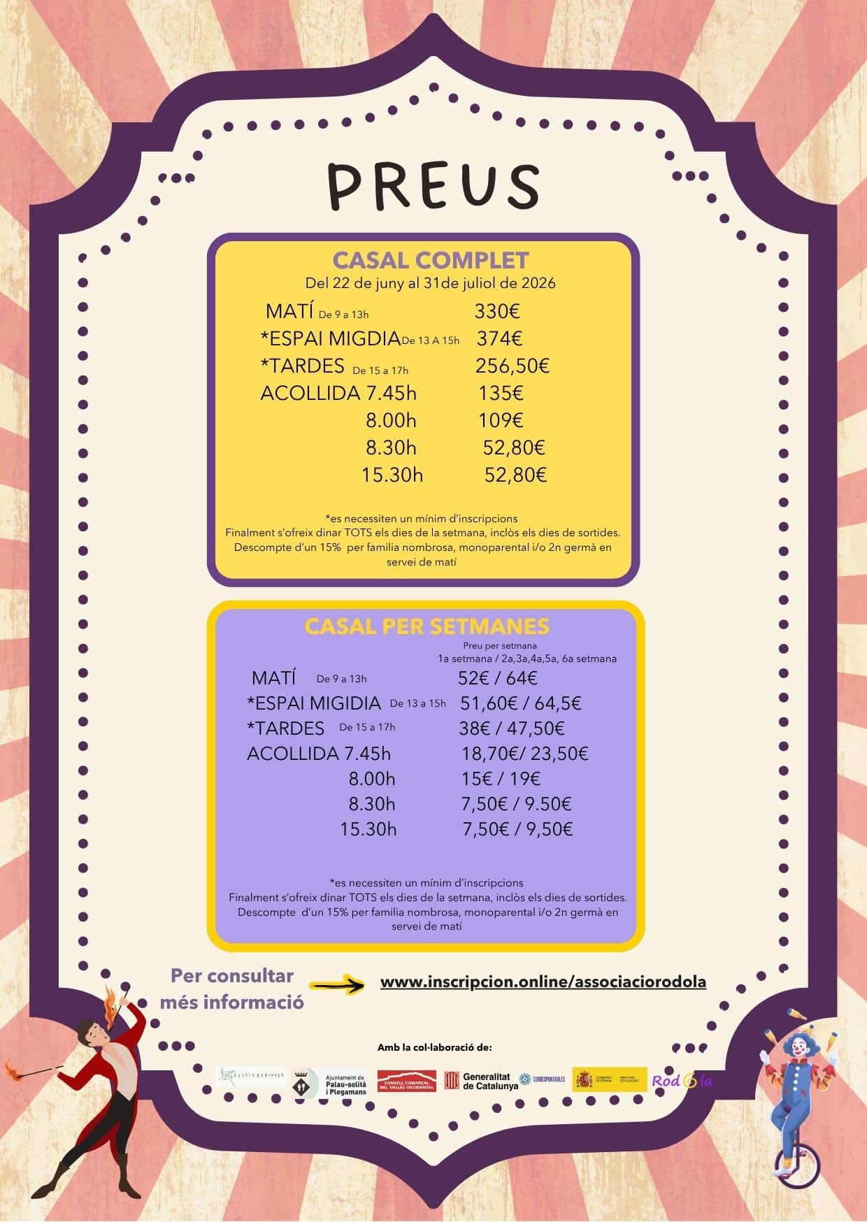 Casal Escola Marinada Preus